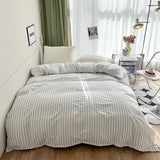 Stripe Duvet Cover 150x200 Simple Style Comforter Covers Queen Size housse de couette Skin-friendly Home Bed Linen(No