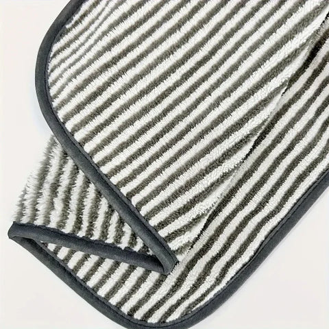 Striped Bamboo Hand Towel - Soft Quick-Drying & Absorbent (35x75cm)