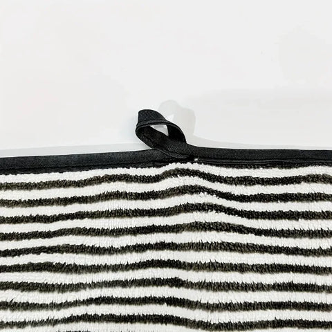 Striped Bamboo Hand Towel - Soft Quick-Drying & Absorbent (35x75cm)