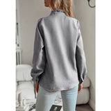 Striped Long Sleeve Shirt Fashion Ruffle Design Button Up Tops Casual Office Blouse Elegant Commuting Women’s Clothing