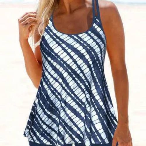 Striped Swimsuit - Fashionable European & American Swimwear