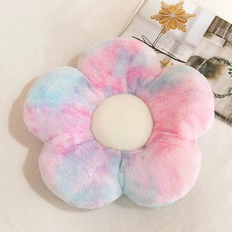 Stuffed Daisy Flower Cushion – Sunflower Shape Pillow for Decor & Comfort - Multicolor