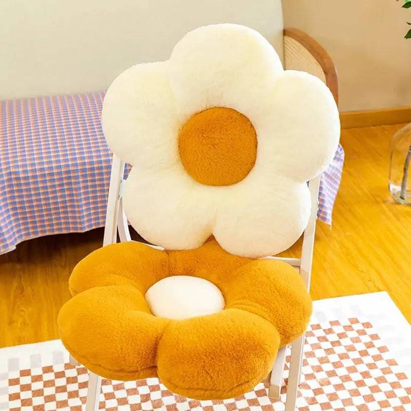 Stuffed Daisy Flower Cushion – Sunflower Shape Pillow for Decor & Comfort