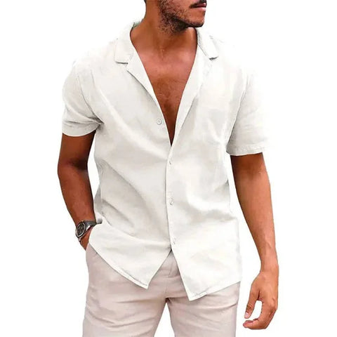 Short Sleeve Tops - White / L