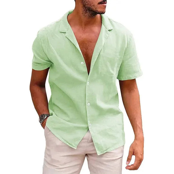 Short Sleeve Tops - Light green / L