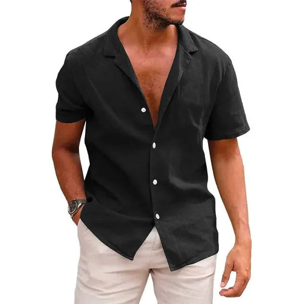 Short Sleeve Tops - Black / L