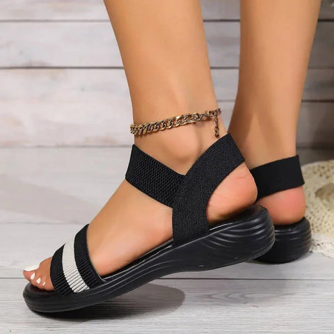 Fashion Sandals - Stylish Color-block Summer Shoes for Women