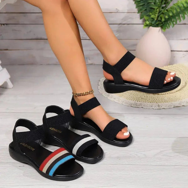 Fashion Sandals - Stylish Color-block Summer Shoes for Women