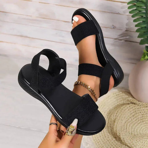 Fashion Sandals - Stylish Color-block Summer Shoes for Women
