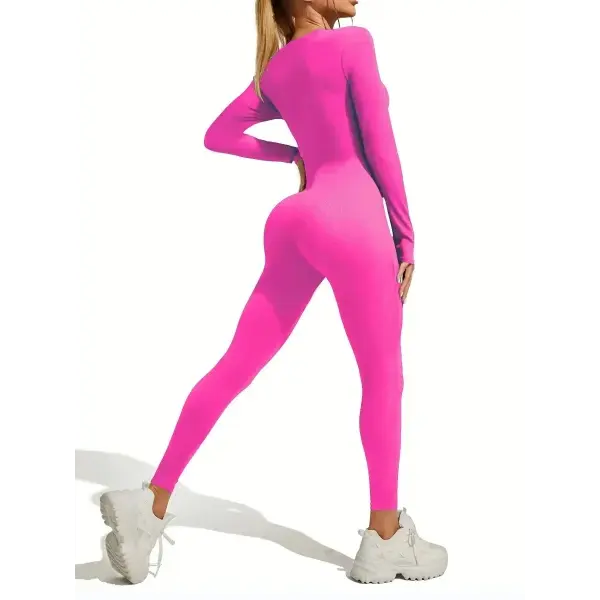 Stylish Long Sleeve Skiing Jumpsuit for Winter Sports - meihong / XL