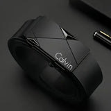 Stylish Men’s PU Leather Belt - Fashion Belts for Daily Life Leisure Party Festival Work and Business Automatic Buckle