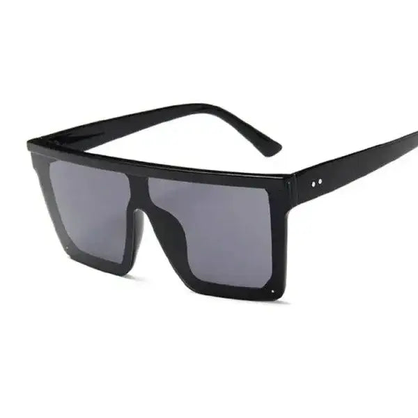 Stylish Protection Square Sunglasses for Women in Black Brown Pink Gray - BlackGray