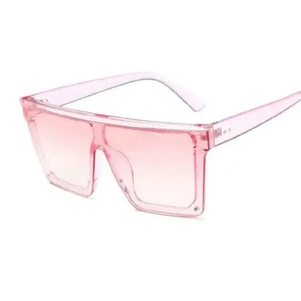 Stylish Protection Square Sunglasses for Women in Black Brown Pink Gray - Pink