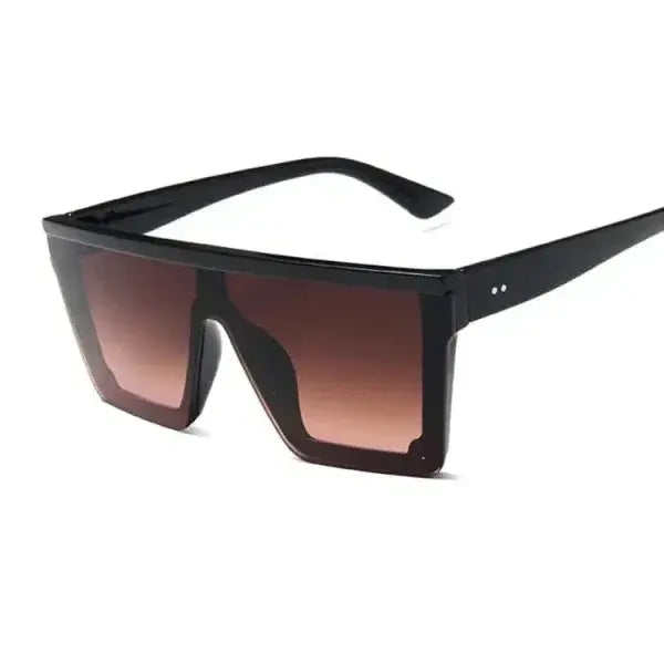 Stylish Protection Square Sunglasses for Women in Black Brown Pink Gray - BlackBrownPink