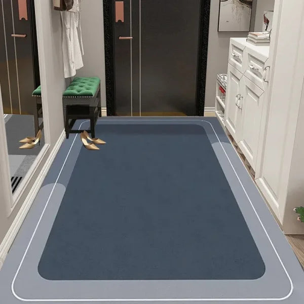 Stylish Polyester Floor Mat for Women’s Fashion and Beauty Products - United States / Blue Grey / 100x200cm