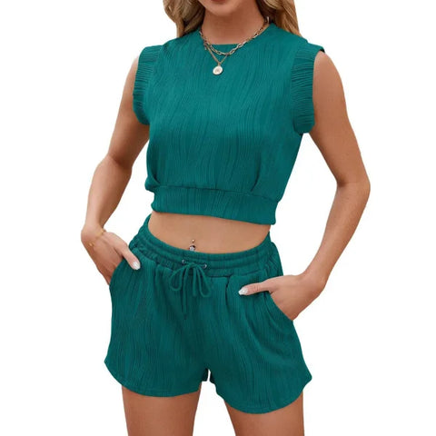 Stylish Sleeveless Top for Women – Trendy Summer Outfit - Blue / L