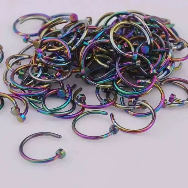 Stylish Stainless Steel Fake Body Piercing Punk Jewelry Accessories - Himpall