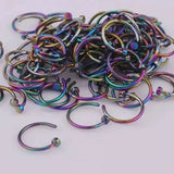 Stylish Stainless Steel Fake Body Piercing Punk Jewelry Accessories - Himpall