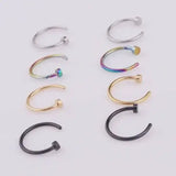 Stylish Stainless Steel Fake Body Piercing Punk Jewelry Accessories - Himpall
