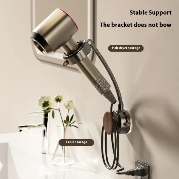 Suction Cup Hair Dryer Bracket 2 Pack Rotating Wall Mount
