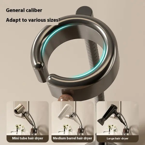 Suction Cup Hair Dryer Bracket 2 Pack Rotating Wall Mount