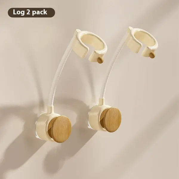 Suction Cup Hair Dryer Bracket 2 Pack Rotating Wall Mount - Logs 2 Pack