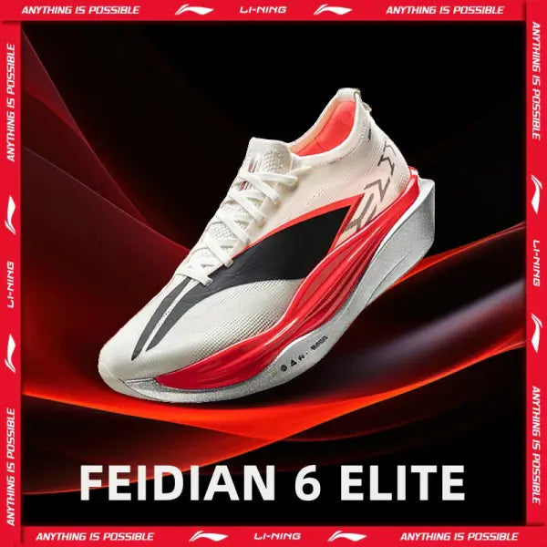 [Suguru Osako Style] Li-Ning Unisex FEIDIAN 6 ELITE Racing Running Shoes LiNing CARBON PLATE Professional Sports Shoes