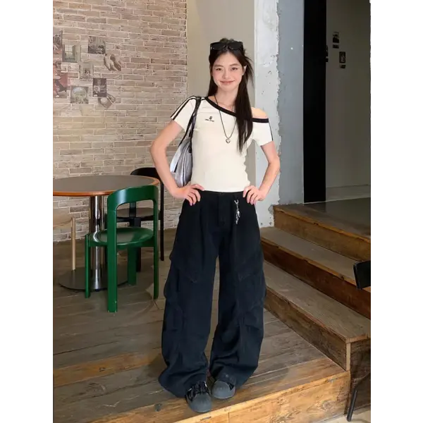 Summer 100% Cotton White Off shoulder Top Women Sport Casual Body Short sleeve T shirt Female Sexy Basic Tees Korean