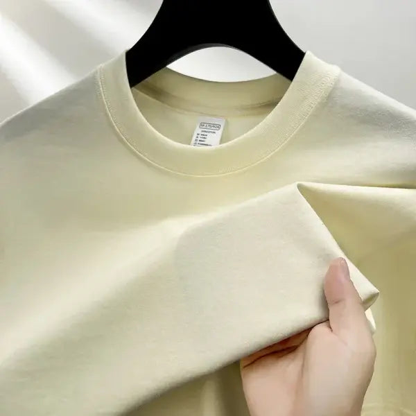 Summer 100% Cotton Off-Shoulder Top - Sexy White Short Sleeve Sporty Tee - Basic Casual Body-Hugging Korean Style