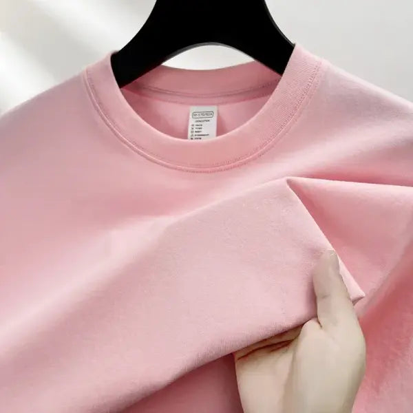 Summer 100% Cotton Off-Shoulder Top - Sexy White Short Sleeve Sporty Tee - Basic Casual Body-Hugging Korean Style
