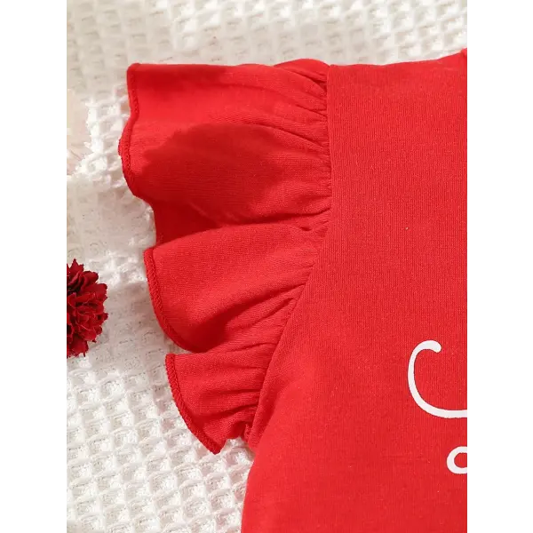 Baby Girl Ladybug Summer Outfit – 2-Piece Sleeveless T-Shirt & Shorts Set for Newborns & Infants