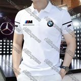 Summer BMW Men’s Loose Fashion Short Sleeve Quick Drying Polo Shirt Motorcycle Racing Motogp Cycling Suit Lapel T-Shirt