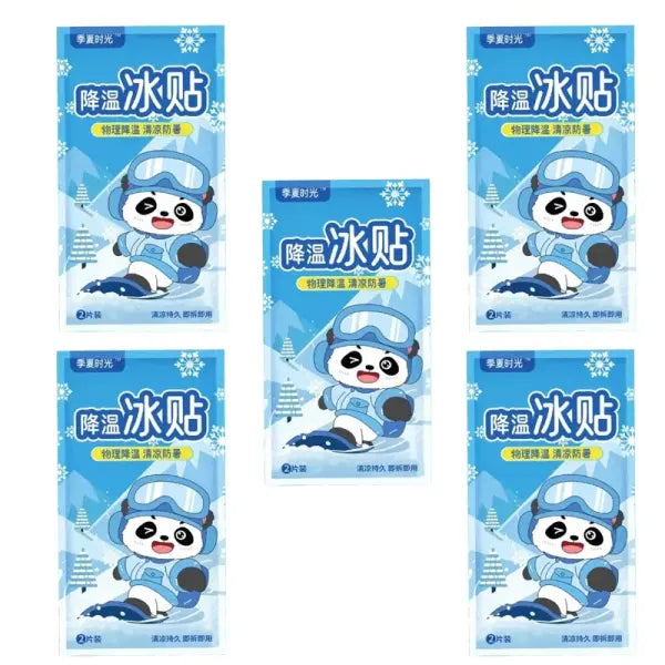 Summer Cooling Patch Ice Pack (Large Blue) – Travel Heat Relief - 5pack(10pcs)