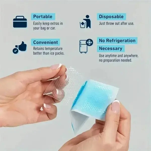 Summer Cooling Patch Ice Pack (Large Blue) – Travel Heat Relief