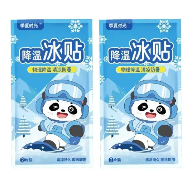 Summer Cooling Patch Ice Pack (Large Blue) – Travel Heat Relief - 2pack(4pcs)