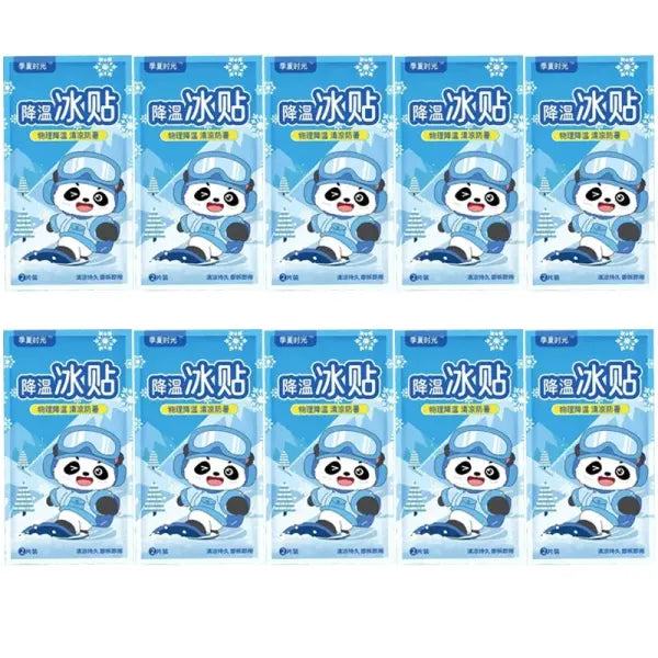 Summer Cooling Patch Ice Pack (Large Blue) – Travel Heat Relief - 10pack(20pcs)