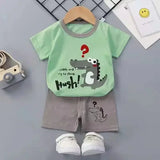 Summer Cotton Childrens Clothing Sleeve Set for Kids