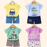 Summer Cotton Childrens Clothing Sleeve Set for Kids