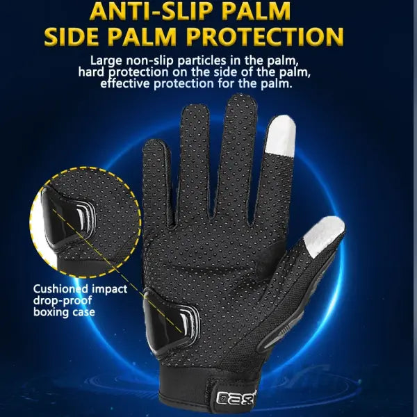Summer Full Finger Motorcycle Gloves Breathable Touch Screen Racing