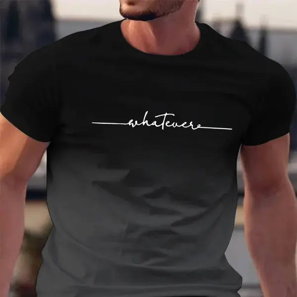 Summer Brand Print Short Sleeve Gym T-Shirt for Men - TX-PB70 / XXXL