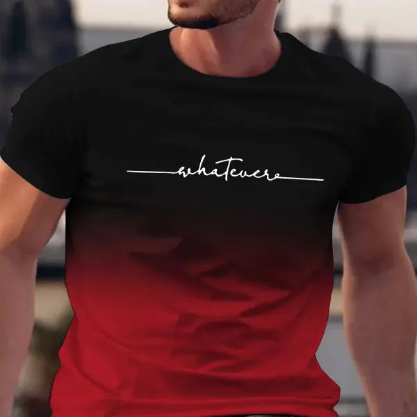 Summer Brand Print Short Sleeve Gym T-Shirt for Men - TX-PB72 / S