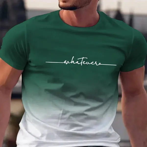 Summer Brand Print Short Sleeve Gym T-Shirt for Men - TX-PB75 / L