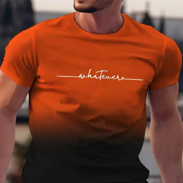 Summer Brand Print Short Sleeve Gym T-Shirt for Men - TX-PB71 / S