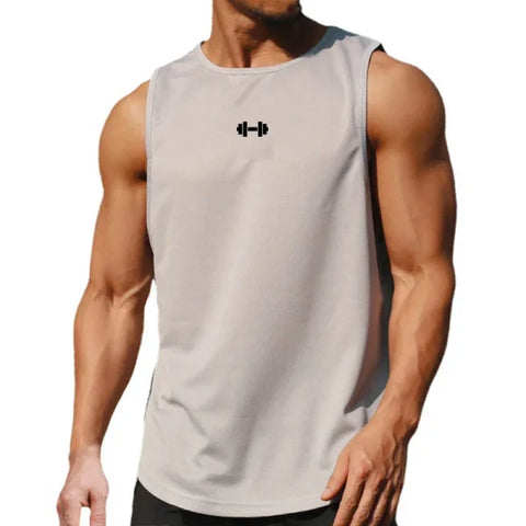 Summer Men’s Gym Tank Top - Quick-Drying Bodybuilding Sleeveless Shirt