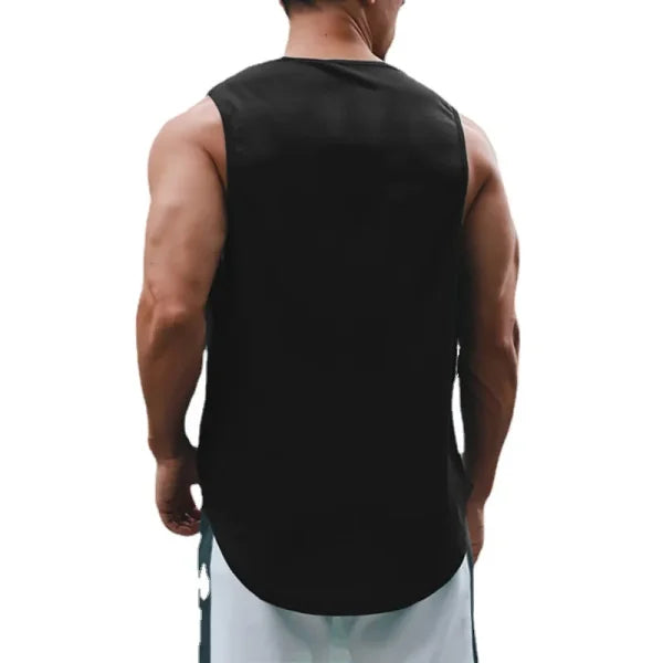 Summer Men’s Gym Tank Top - Quick-Drying Bodybuilding Sleeveless Shirt