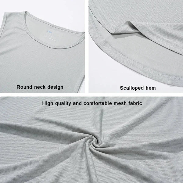 Summer Men’s Gym Tank Top - Quick-Drying Bodybuilding Sleeveless Shirt
