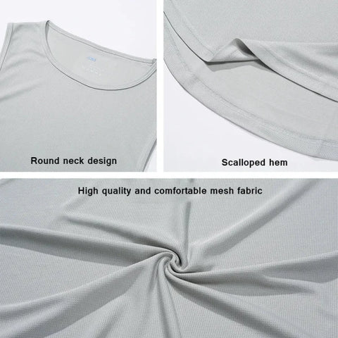 Summer Men’s Gym Tank Top - Quick-Drying Bodybuilding Sleeveless Shirt