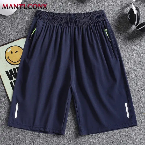 Hombre Bermuda Short Pants for Men (Polyester Elastane) Training Style - M / Dark Blue 001