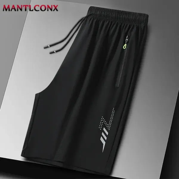 Hombre Bermuda Short Pants for Men (Polyester Elastane) Training Style - XXL / Black 003