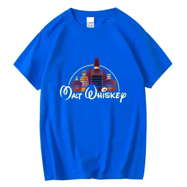 Men Summer Cotton Casual O Neck Pull On Closure Knit T Shirt - Blue-2018865 / L